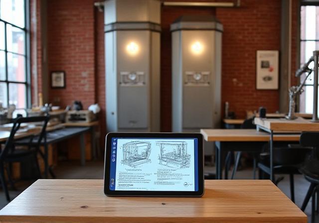 Cog & Canvas studio workspace in Brooklyn with Procreate setups