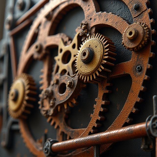 Snippet of a detailed industrial tractor engine illustration